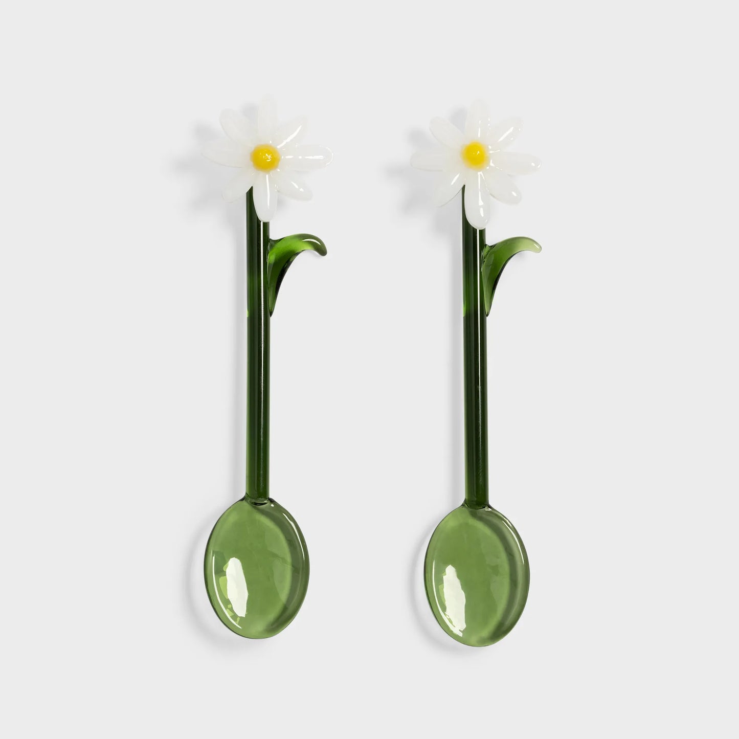 Flora Glass Spoons - Set of 2