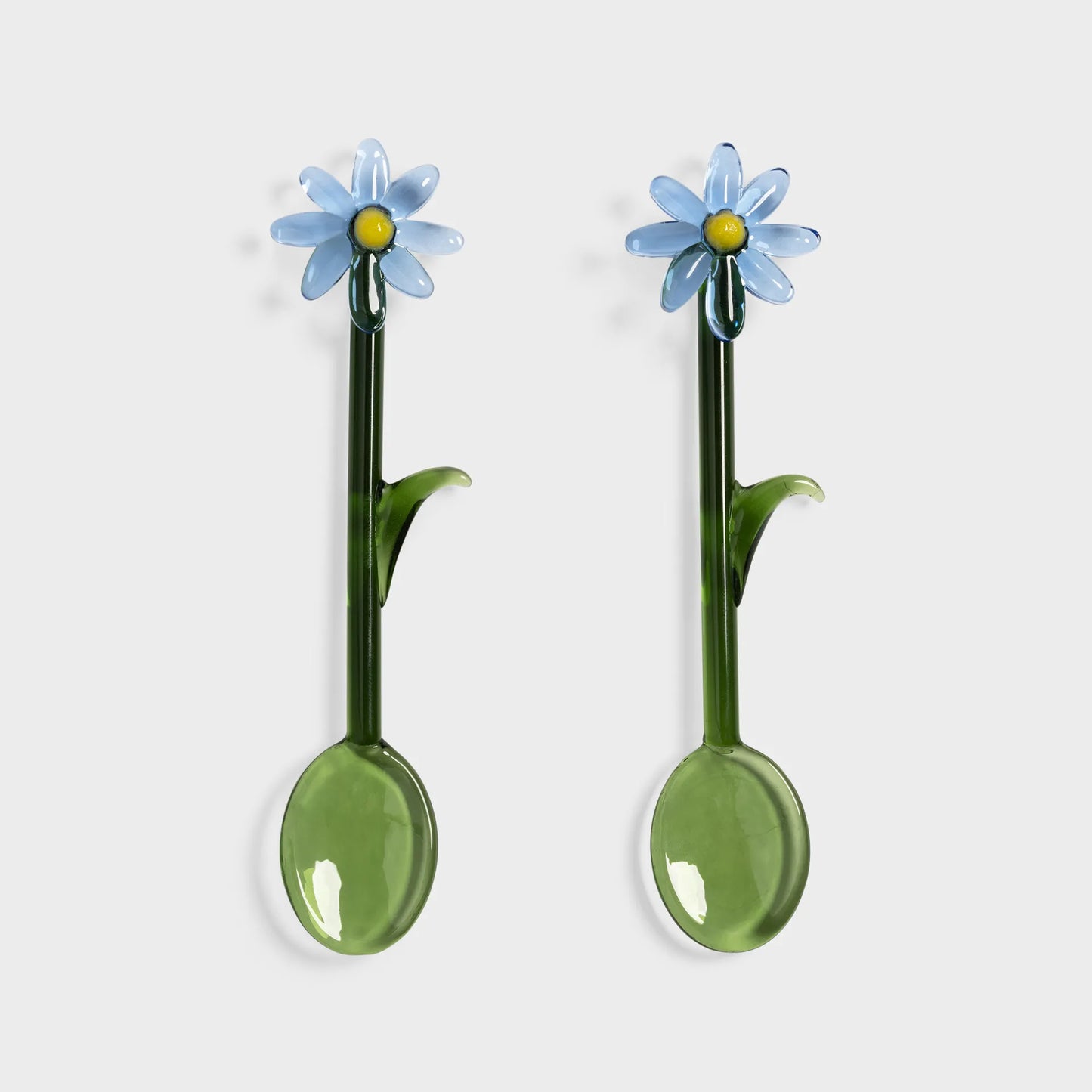 Flora Glass Spoons - Set of 2