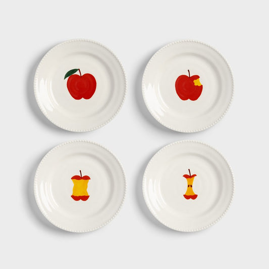 Apple Plates set of 4 : Hal Haines x &Klevering