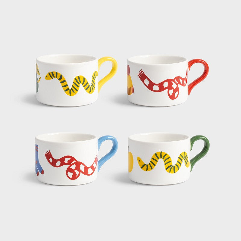 Set of 4 Mugs : Hal Haines x &Klevering