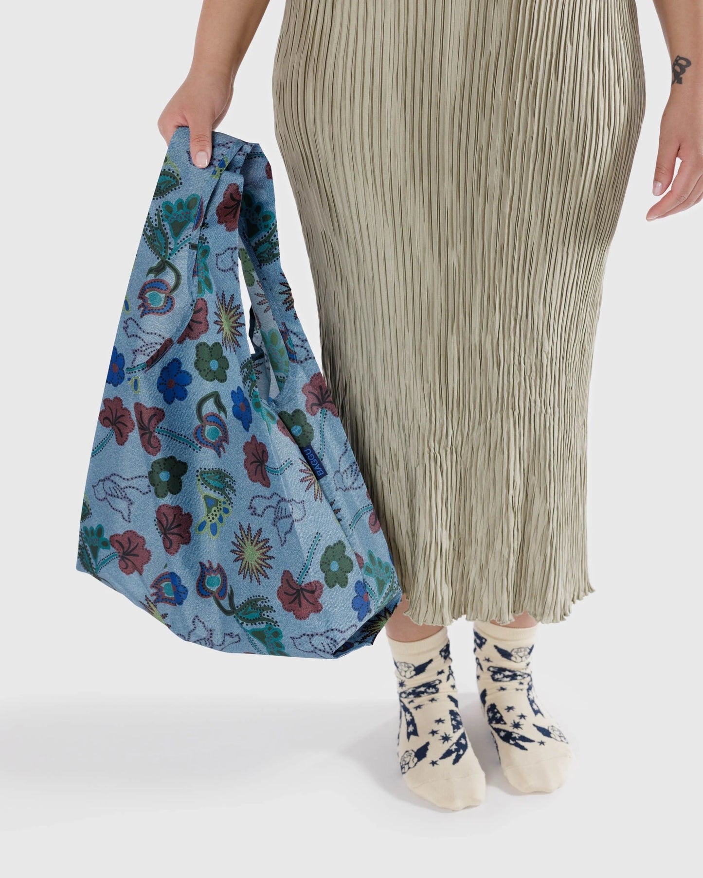 Standard Baggu : Digital Denim Birds