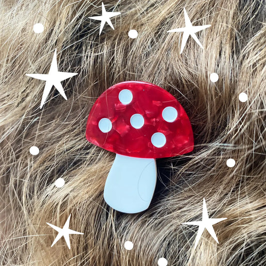 Mushroom Hair Clip