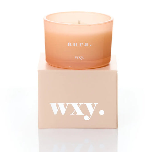 Aura 3oz Candle - White Woods & Amber