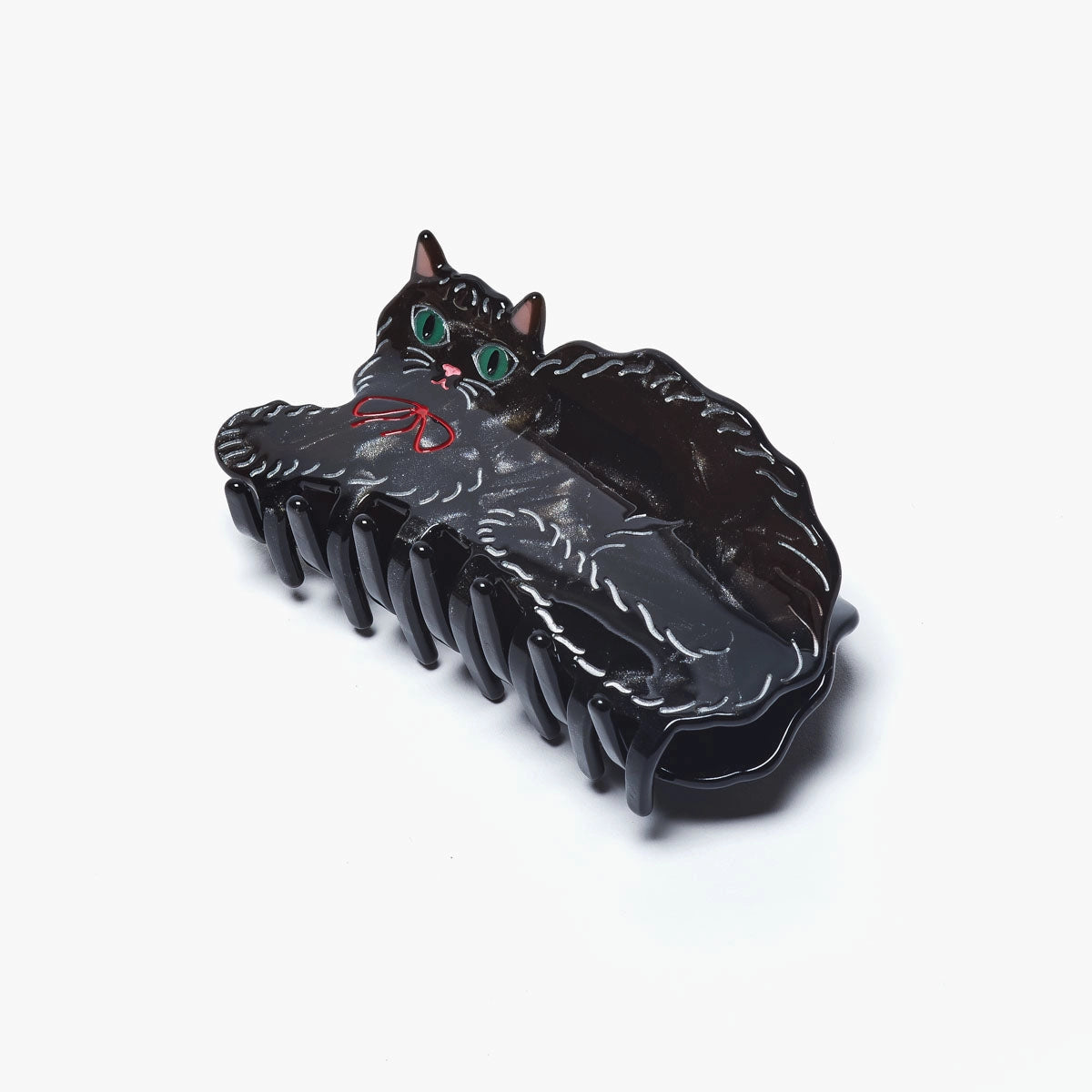 Black Shimmering Kitty Hair Claw