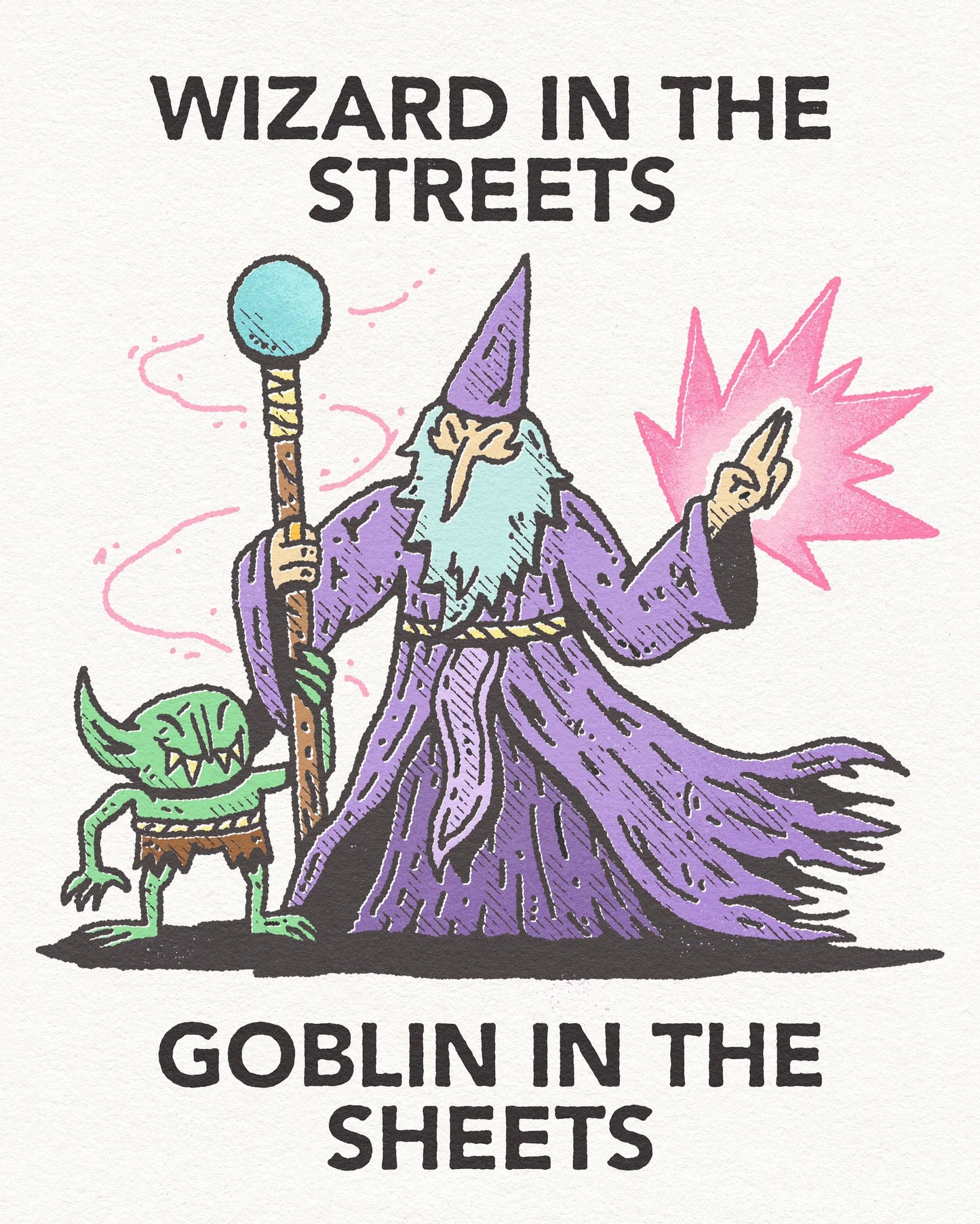 Goblin In The Sheets Print