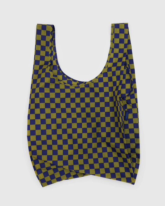 Standard Baggu : Pear Navy Check