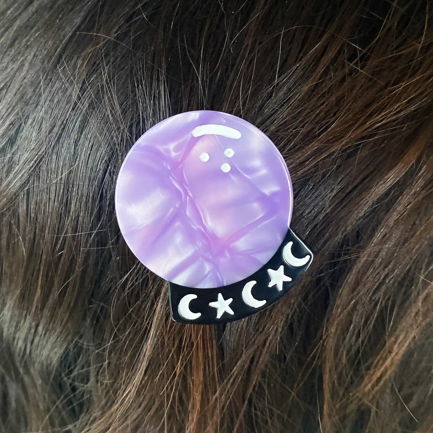 Crystal Ball Hair Clip