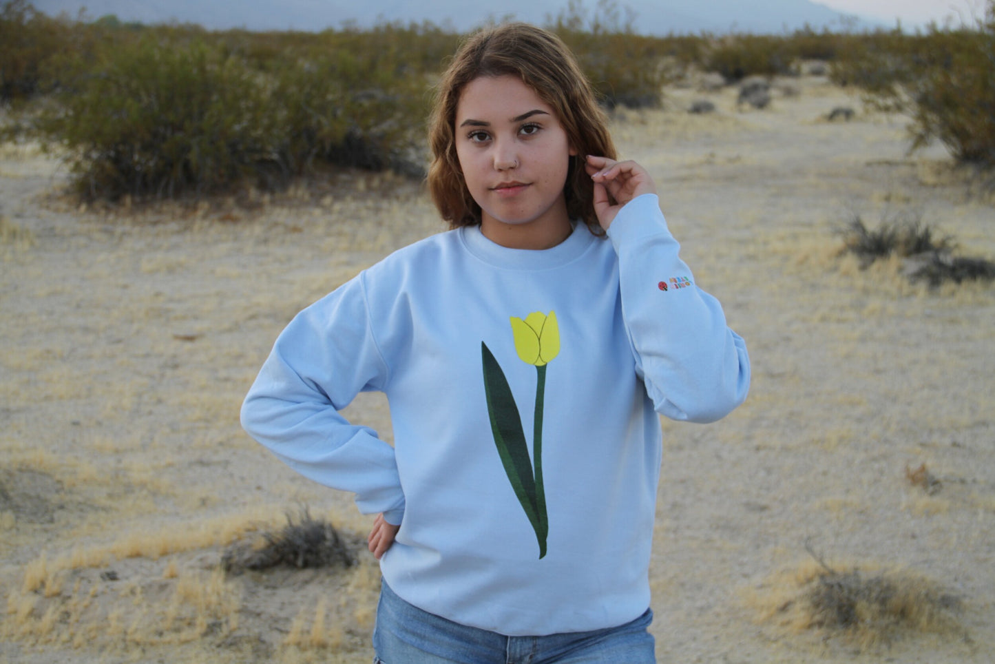 Miss You Tulip Crewneck Sweatshirt