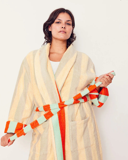 Mona Stripe Bathrobe