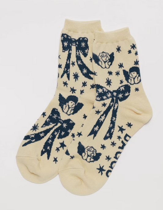 Cherub Bows Crew Socks