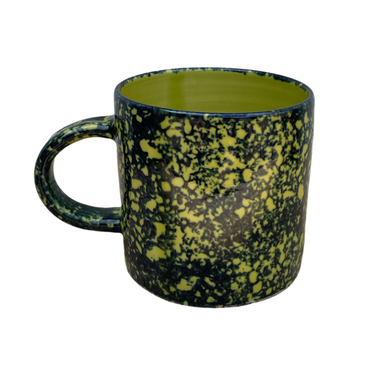 Cobalt Sponged Mug - Lime