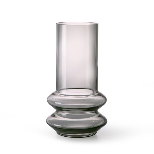 Smoked Grey Glass Vase