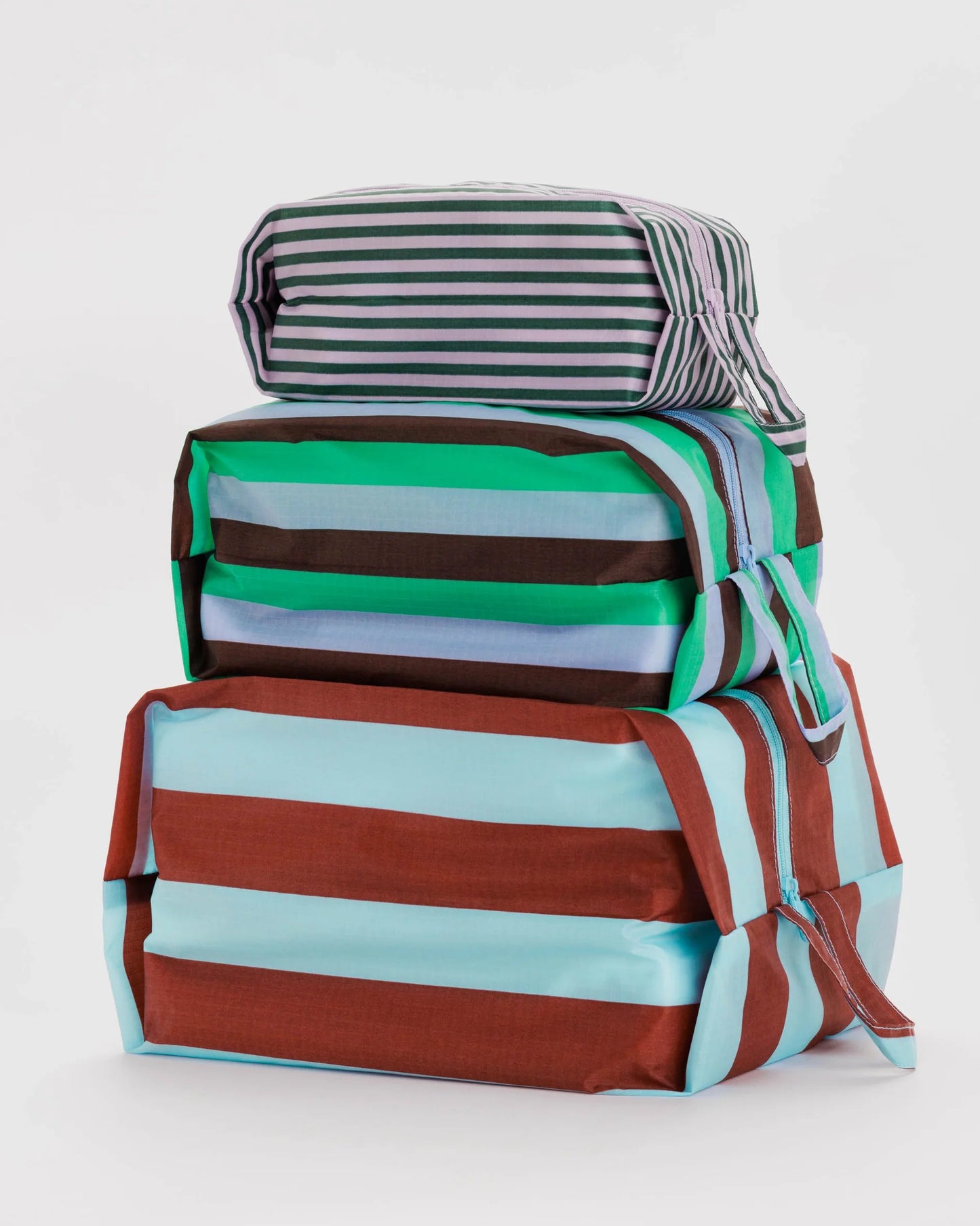 Vacation Stripe 3D Zip Pouch