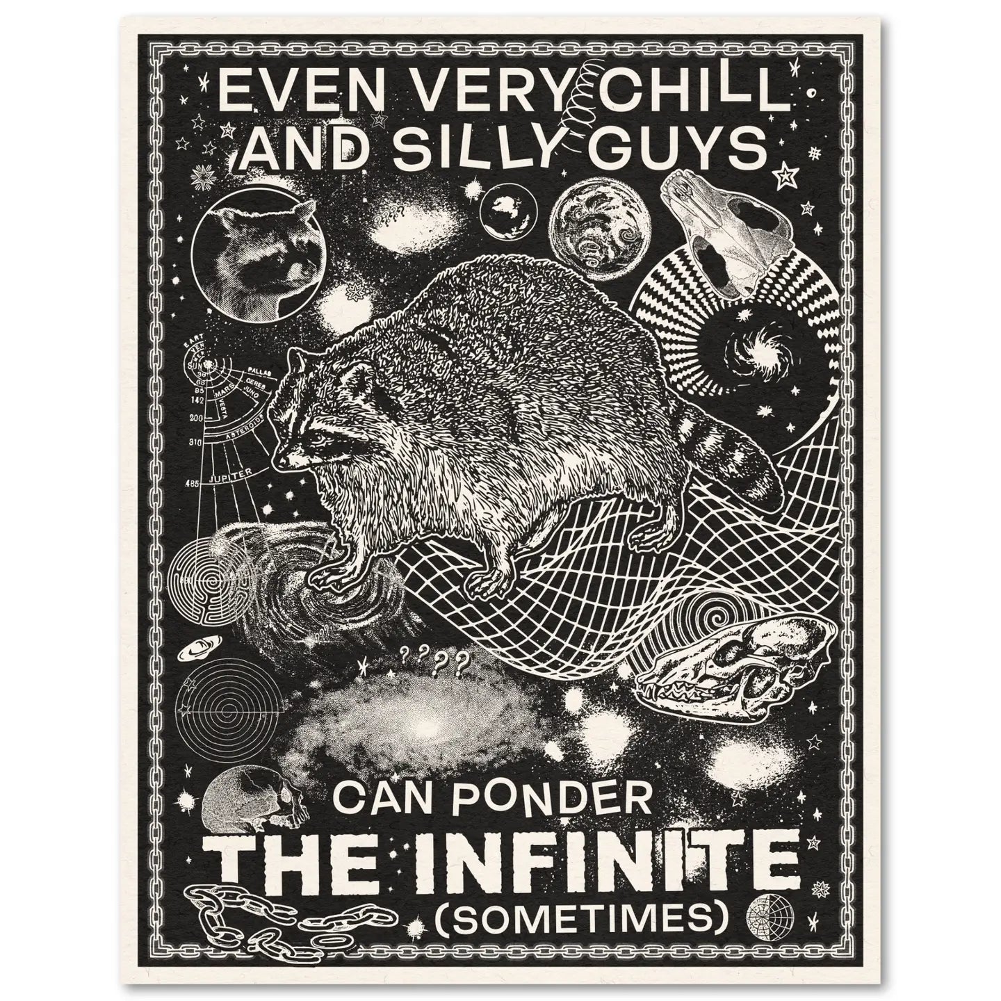 Ponder The Infinite Risograph Print