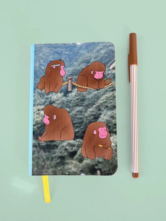 Macaques! Hardcover Notebook