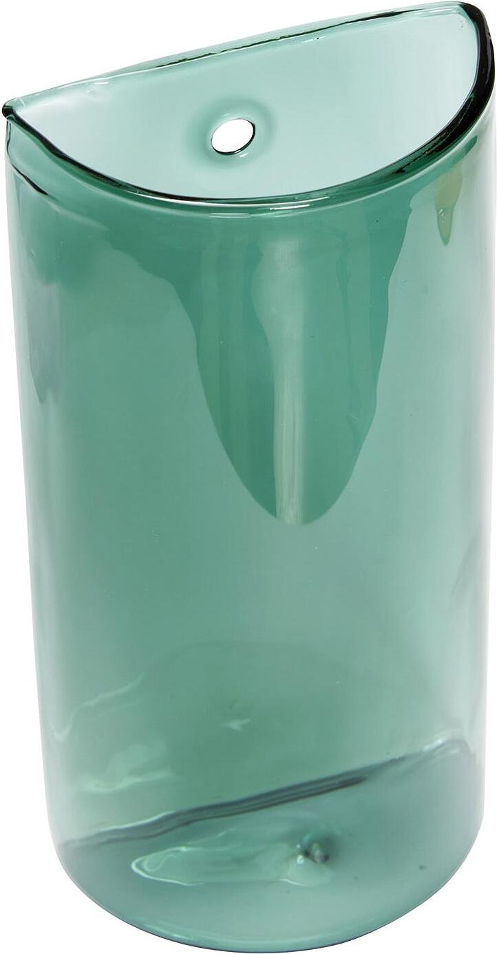 Hubsch - Green Flat Wall Vase