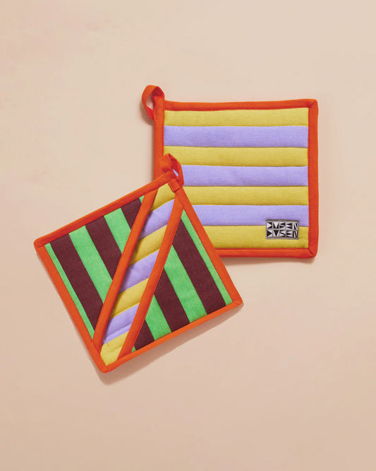 Jalepeno Stripe Pocket Pot Holder