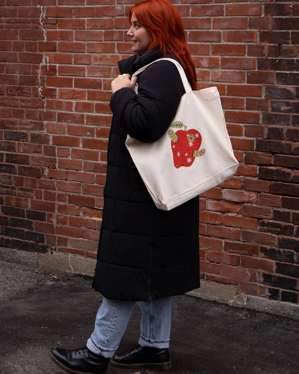 Rotten Apple - Natural Zip Tote Bag