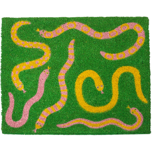 Snakes in The Grass Outdoor Door Mat