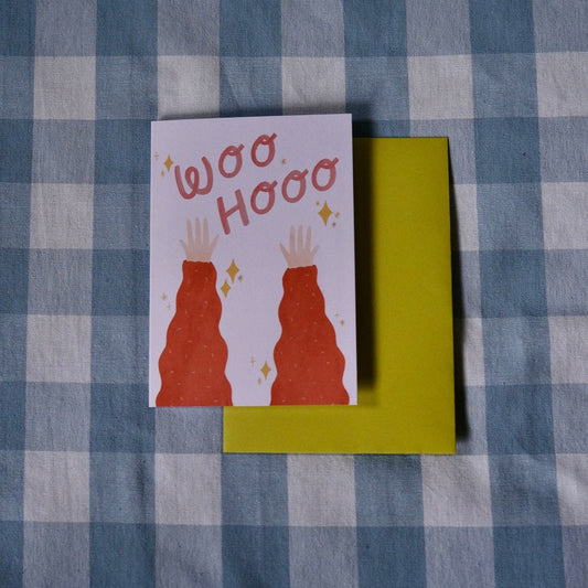 Woo Hoo A6 Greetings Card